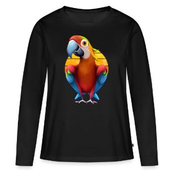 Ara - T-shirt manches longues Premium bio Femme - noir - Devant - Julia (174cm)