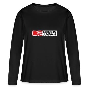 Made in Japan JDM Tuning Auto Motorsport retro - Frauen Premium Bio Langarmshirt - Schwarz - Vorne - Julia (174cm)