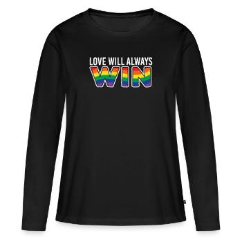 lgBT - Frauen Premium Bio Langarmshirt - Schwarz - Vorne - Julia (174cm)