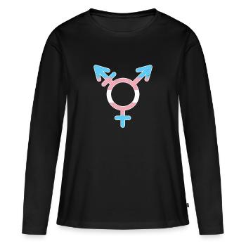 Kleidung für Christopher Street Day CSD Clothing - Frauen Premium Bio Langarmshirt - Schwarz - Vorne - Julia (174cm)