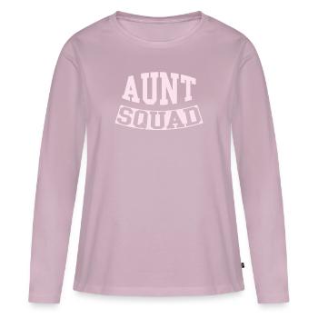 Tante - T-shirt manches longues Premium bio Femme - rose poudré - Devant - Julia (174cm)