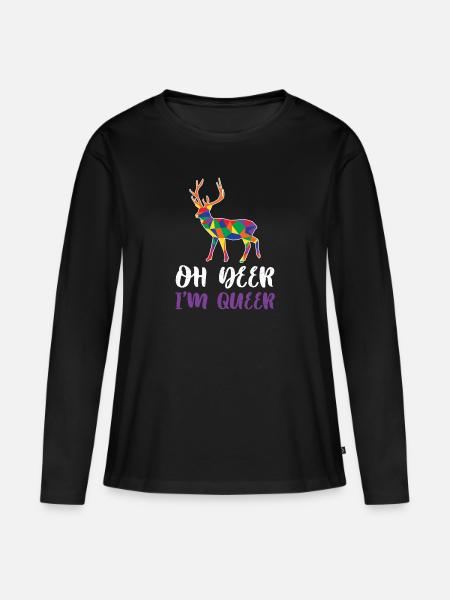 Lesbian - Women's Premium Organic Long Sleeve Shirt - black