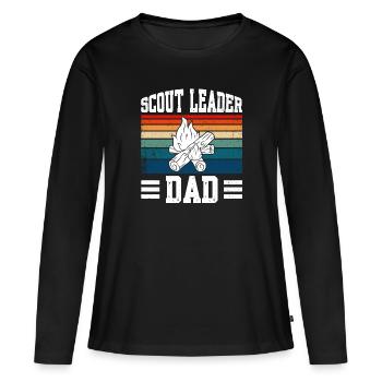 Scout Leader Dad Scout Leader - Women's Premium Organic Long Sleeve Shirt - black - Front - Julia (174cm)