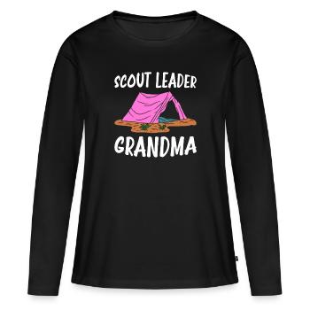 Scout Leader Grandma Scout Leader - Women's Premium Organic Long Sleeve Shirt - black - Front - Julia (174cm)