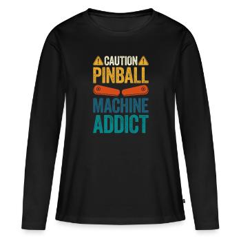 Pinball Machine Pinball Machine - Women's Premium Organic Long Sleeve Shirt - black - Front - Julia (174cm)