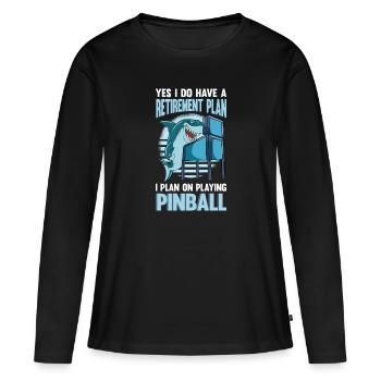 Pinball Machine Pinball Machine - Women's Premium Organic Long Sleeve Shirt - black - Front - Julia (174cm)