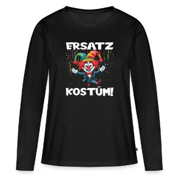 Karneval Kostüm Fasching Fastnacht - Frauen Premium Bio Langarmshirt - Schwarz - Vorne - Julia (174cm)