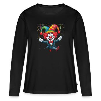 Karneval Kostüm Fasching Fastnacht - Frauen Premium Bio Langarmshirt - Schwarz - Vorne - Julia (174cm)