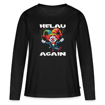 Costume de carnaval Carnaval Carnaval - T-shirt manches longues Premium bio Femme - noir - Devant - Julia (174cm)