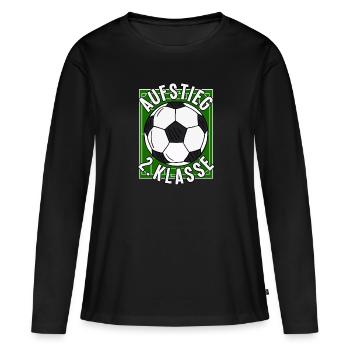 Avancement 2e année de la rentrée scolaire - T-shirt manches longues Premium bio Femme - noir - Devant - Julia (174cm)