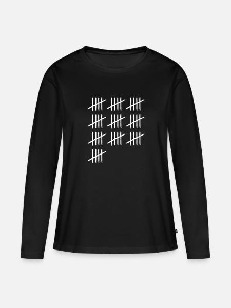 Counters 50 years old 50th birthday - Women's Premium Organic Long Sleeve Shirt - black