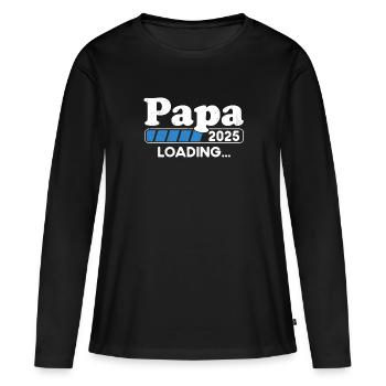 Papa 2025 Loading Parents 2025 Papa Est. 2025 - Women's Premium Organic Long Sleeve Shirt - black - Front - Julia (174cm)