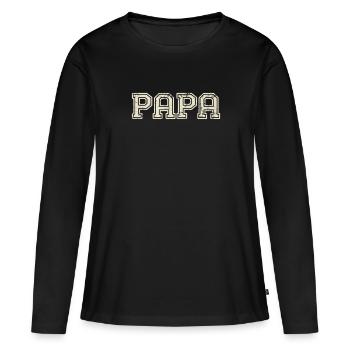 Dad Retro Dad Vintage Dad - Women's Premium Organic Long Sleeve Shirt - black - Front - Julia (174cm)