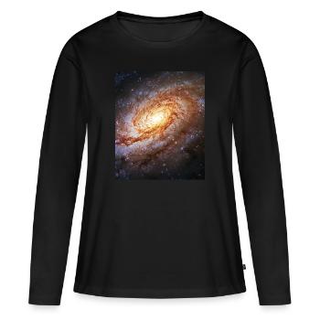 Galaxy Universe - Frauen Premium Bio Langarmshirt - Schwarz - Vorne - Julia (174cm)