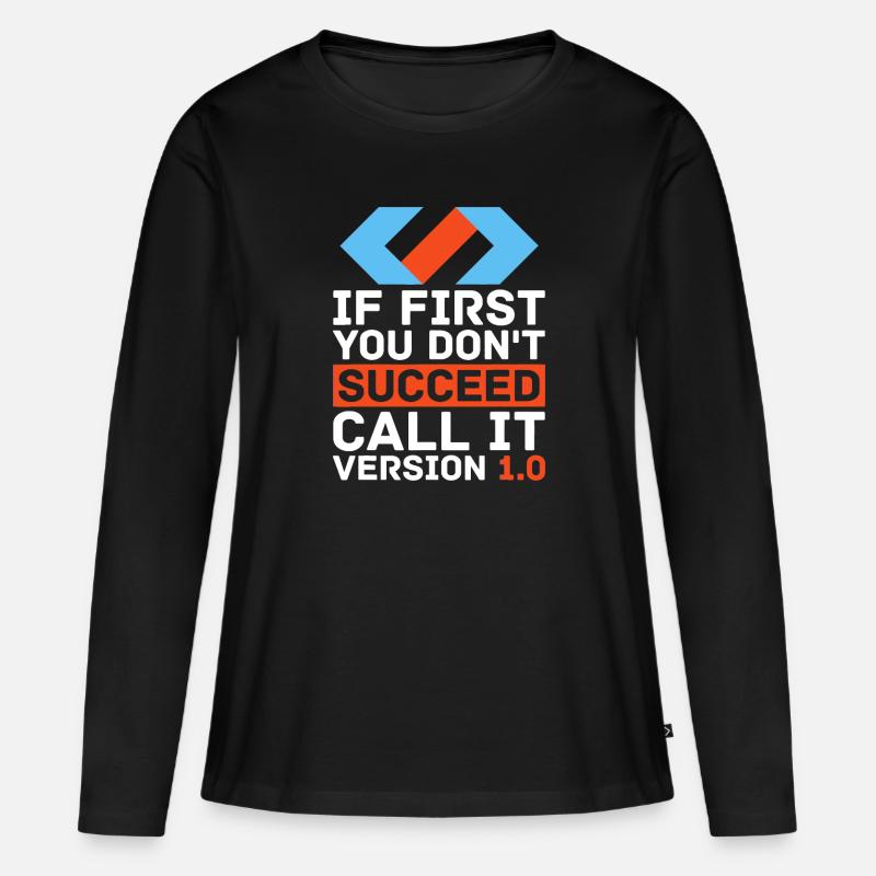 Programmierung - Informatik Programmierer Software - Frauen Premium Bio Langarmshirt - Schwarz