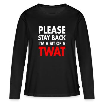 Je suis un peu une blague drôle d’humour pour adultes - T-shirt manches longues Premium bio Femme - noir - Devant - Julia (174cm)