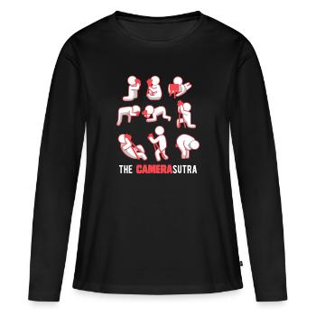 Das Kamera-Sutra, Fotografen-Geschenk-Fotografie - Frauen Premium Bio Langarmshirt - Schwarz - Vorne - Julia (174cm)