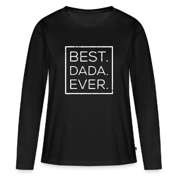 Vatertag Neuer Papa, er, papa, opa - Frauen Premium Bio Langarmshirt - Schwarz - Vorne - Julia (174cm)