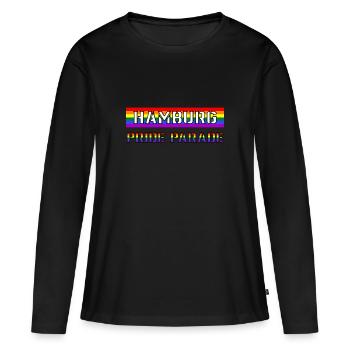 Pride Parade Hamburg - Frauen Premium Bio Langarmshirt - Schwarz - Vorne - Julia (174cm)