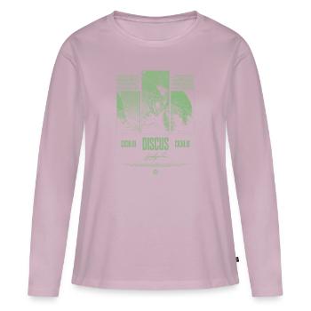 Diskusfisch Buntbarsch Aquarium Fischhalter - Frauen Premium Bio Langarmshirt - Altrosa - Vorne - Julia (174cm)