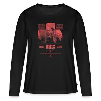 Diskusfisch Buntbarsch Aquarium Fischhalter - Frauen Premium Bio Langarmshirt - Schwarz - Vorne - Julia (174cm)