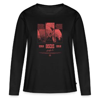 Diskusfisch Buntbarsch Aquarium Fischhalter - Frauen Premium Bio Langarmshirt - Schwarz - Vorne - Julia (174cm)