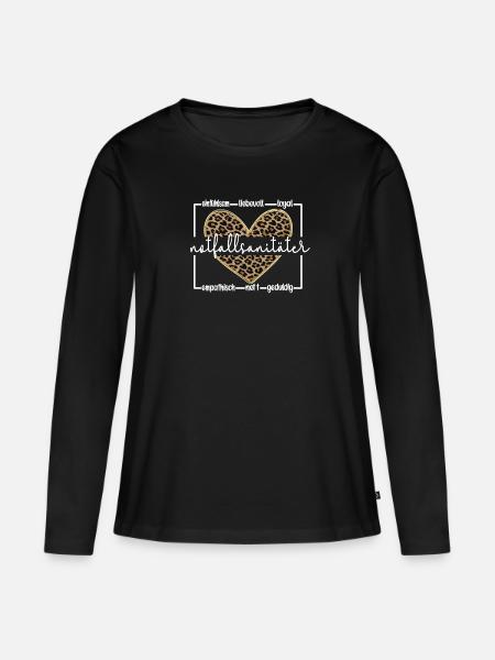 Bester Notfallsanitäter Sanitäter Geschenke - Frauen Premium Bio Langarmshirt - Schwarz