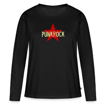punk punk rocker punk rock - T-shirt manches longues Premium bio Femme - noir - Devant - Julia (174cm)