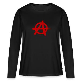 punk rock rocker punk punker - T-shirt manches longues Premium bio Femme - noir - Devant - Julia (174cm)