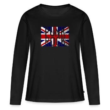rocker punk rock punker punk - T-shirt manches longues Premium bio Femme - noir - Devant - Julia (174cm)