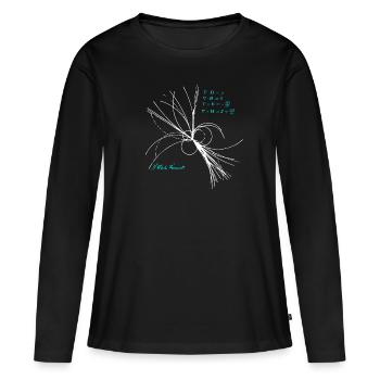 Maxwell Gleichungen Physiker Wissenschaft Physik - Frauen Premium Bio Langarmshirt - Schwarz - Vorne - Julia (174cm)