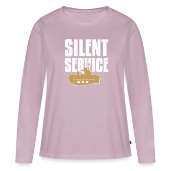 Silent Service U-Boot U-Boot U-Boot - Frauen Premium Bio Langarmshirt - Altrosa - Vorne - Julia (174cm)