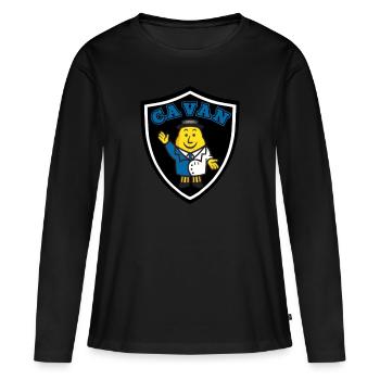 Cavan GAA - T-shirt manches longues Premium bio Femme - noir - Devant - Julia (174cm)