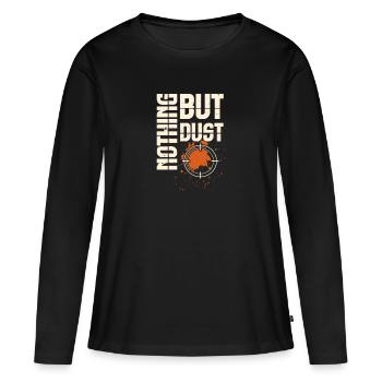 Shooting Skeet Shooting Clay Target Shooting - T-shirt manches longues Premium bio Femme - noir - Devant - Julia (174cm)