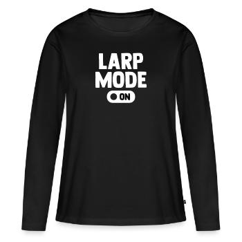Larp-Modus - Frauen Premium Bio Langarmshirt - Schwarz - Vorne - Julia (174cm)