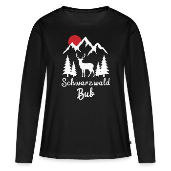 Forêt-Noire Forêt-Noire du Bade-Wurtemberg - T-shirt manches longues Premium bio Femme - noir - Devant - Julia (174cm)