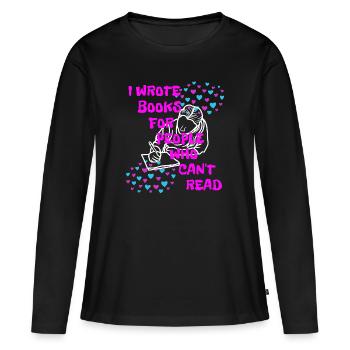 The women writes - Women's Premium Organic Long Sleeve Shirt - black - Front - Julia (174cm)