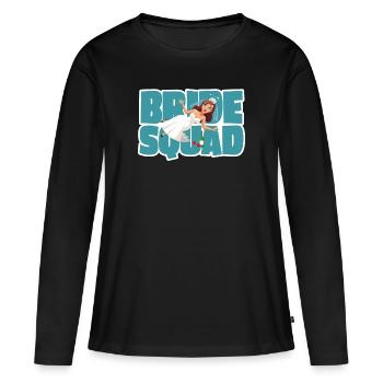 Bride Squad - Frauen Premium Bio Langarmshirt - Schwarz - Vorne - Julia (174cm)