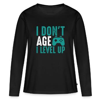 Birthday gamer gamer - Women's Premium Organic Long Sleeve Shirt - black - Front - Julia (174cm)