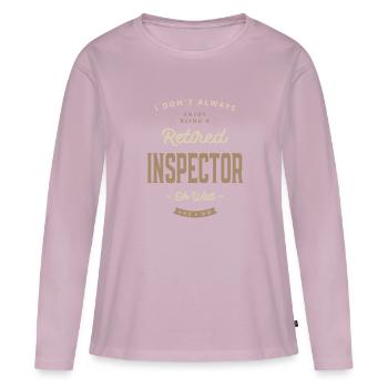 Inspector Funny Job Title Profession - Women's Premium Organic Long Sleeve Shirt - dusky pink - Front - Julia (174cm)