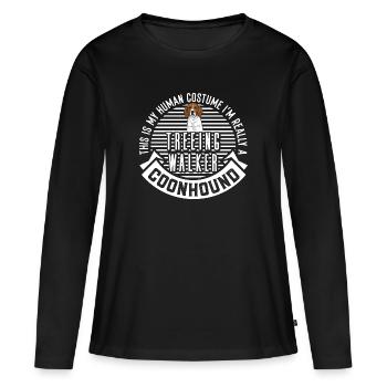 Arboriculture Walker Coonhound - T-shirt manches longues Premium bio Femme - noir - Devant - Julia (174cm)