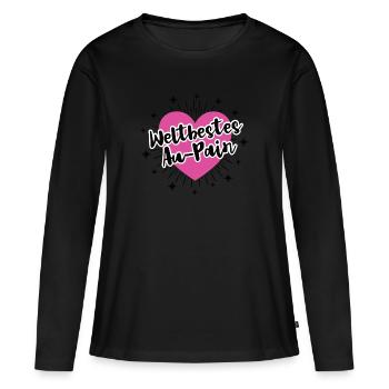 Au Pair Auslandsjahr Beste Au-Pair Mädchen Aupair - Frauen Premium Bio Langarmshirt - Schwarz - Vorne - Julia (174cm)
