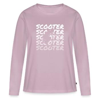 Stunt Scooter - Frauen Premium Bio Langarmshirt - Altrosa - Vorne - Julia (174cm)