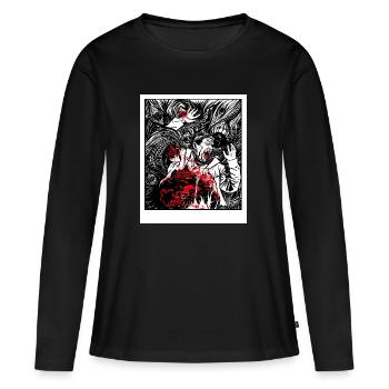 horror 1 - Frauen Premium Bio Langarmshirt - Schwarz - Vorne - Julia (174cm)