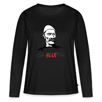 Combattant de la liberté albanais Isa Boletini - T-shirt manches longues Premium bio Femme - noir - Devant - Julia (174cm)