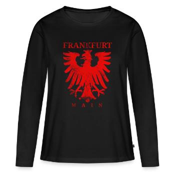 Frankfurt am Main Adler - Women's Premium Organic Long Sleeve Shirt - black - Front - Julia (174cm)