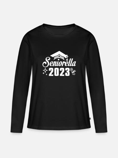 Senioren 2023 - Frauen Premium Bio Langarmshirt - Schwarz