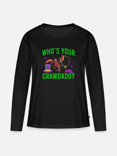 Mardi Gras - Frauen Premium Bio Langarmshirt - Schwarz