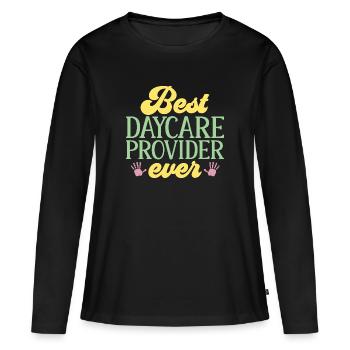 Childcare Teacher Educator - Women's Premium Organic Long Sleeve Shirt - black - Front - Julia (174cm)