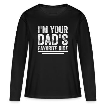 Liebstes Gefährt deines Vater - Frauen Premium Bio Langarmshirt - Schwarz - Vorne - Julia (174cm)